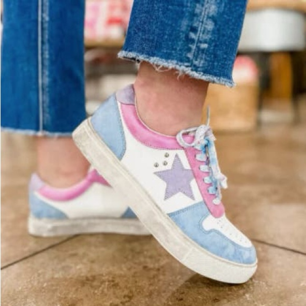 CORKY'S Pastel Multi Constellation Sneakers